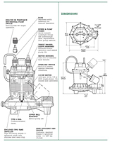 Dimensions (Myers® ME40 Series Effluent and Drain Water Pumps)